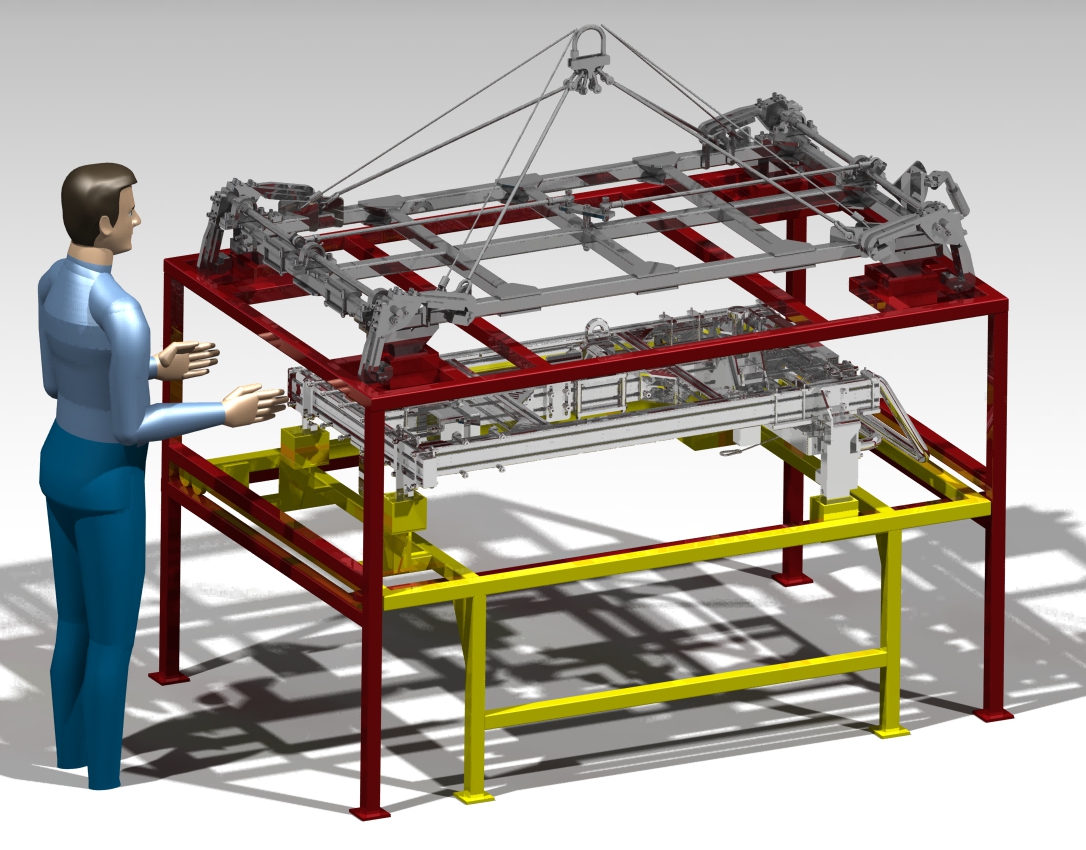 Dispositivo de producción con protecciones de seguridad