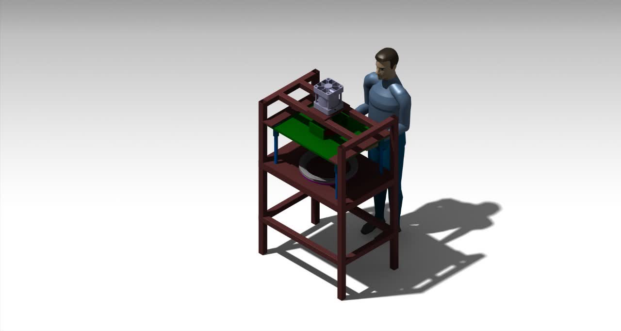 Estructura metálica soldada con jaula de malla para gabinete de control industrial